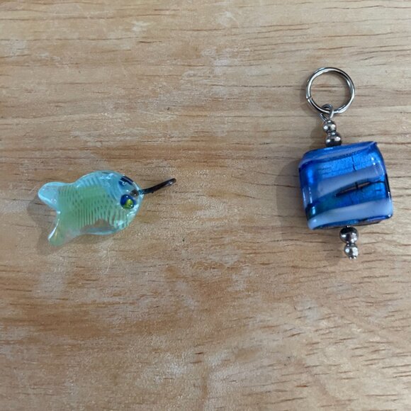 Bundle 3 for $12. Two Small Blown Glass Pendants. - Picture 2 of 3